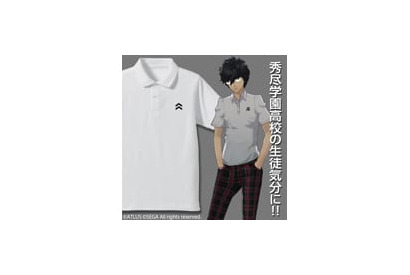 人気ゲーム『ペルソナ５』秀尽学園高校のデザインポロシャツが発売！　制服とあわせてもGOOD!! 画像