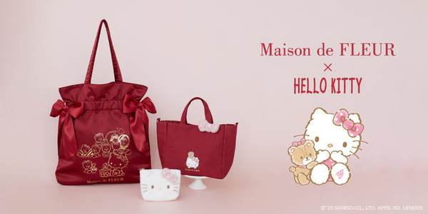 Maison de FLEUR Hello Kitty リボンショルダーバッグ 1049303.jpg