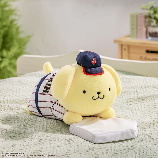 ポムポムプリン 侍ジャパン ぬいぐるみ 侍ジャパン×サンリオキャラクターズ ぬいぐるみマスコット（HOME