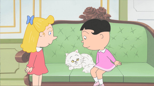 ワカメは公園で出会った外国人のモニカ兄妹と仲良しになり……TVアニメ