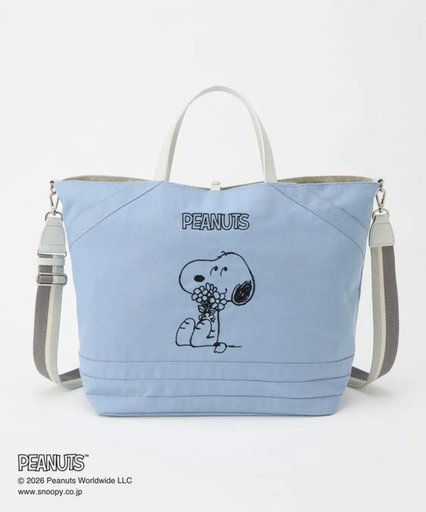 PEANUTS」スヌーピーたちの刺繍がかわいい♪ “リバーシブルバッグ”登場 