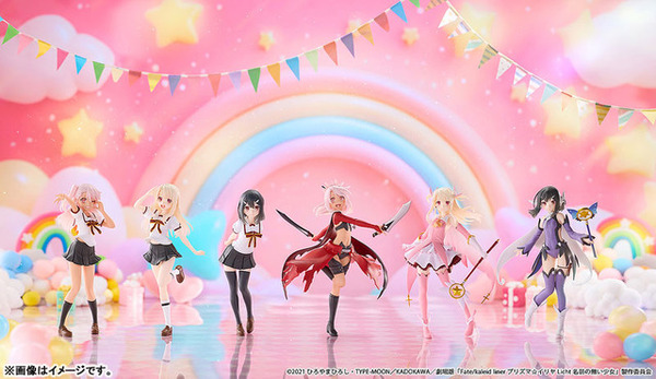 Fate/kaleid linerプリズマ⭐︎イリヤ　イリヤ&クロ&美遊　台座付 劇場版「Fate/kaleid liner プリズマ☆イリヤ」がフィギュアに