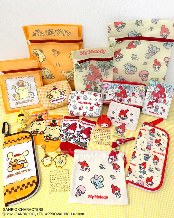 平成レトロ ポムポムプリン tokidoki☓SANRIO Characters ポムポムプリン、ハローキティ、ポチャッコたちの“平成レトロ”なグッズ