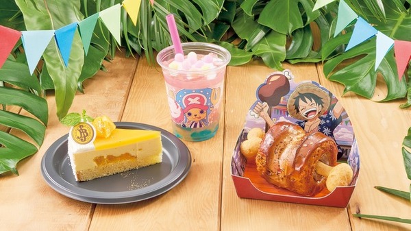 ワンピース」ルフィやローと乾杯！焼きそばや光るドリンクカップなど