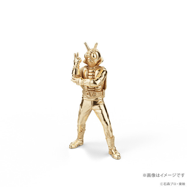 仮面ライダーV3」「仮面ライダーアマゾン」が光り輝く！18金ミニ