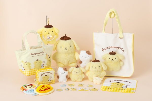 歴代のポムポムプリンが集結♪ “あの頃”のぬいぐるみを再現したレトロ