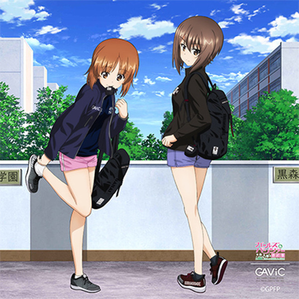 Lサイズ ガールズ＆パンツァー Tシャツ 黒森峰女学院 西住まほ T