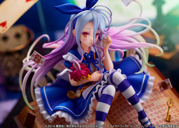 【はる】ノーゲーム・ノーライフ 不思議の国のアリス 1/7 フィギュア ノーゲーム・ノーライフ」白が“不思議の国のアリス”なロリ衣装で