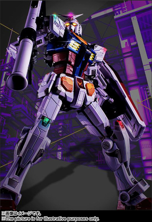 実物大 動くガンダム の夜間起動実験をイメージした超合金フィギュア登場 ライトアップギミックも搭載 超 アニメディア