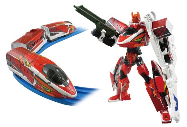 新幹線変形ロボ シンカリオンZ 3体 ヤマノテ　EVA-02 アルファエックス もし「500 TYPE EVA」の2号機が存在したら？”プラレール