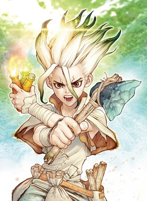 Dr Stone アニメ化決定 主人公の千空役は小林裕介 唆るぜこれは 超 アニメディア