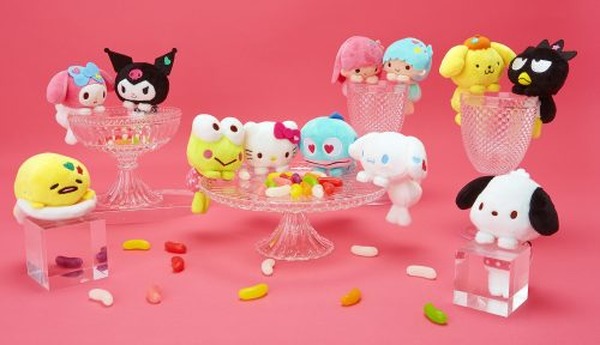 サンリオ　ぬいぐるみ　ぴょこのる　7個セット ぴょこっと乗るサンリオキャラクター「ぴょこのる」のビビッドカラー