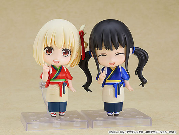 ねんどろいど 錦木千束 喫茶リコリコ制服Ver. リコリス・リコイル」千束&たきなの喫茶リコリコ制服姿が