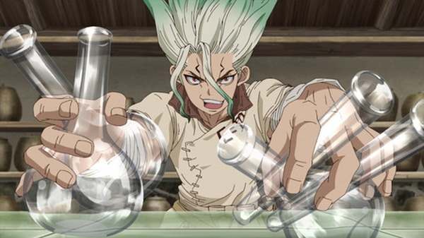 酒を手に入れるため銀狼と八百長試合を計画した線空だがーーtvアニメ ｄｒ ｓｔｏｎｅ 第13話のあらすじ 先行カットを公開 超 アニメディア