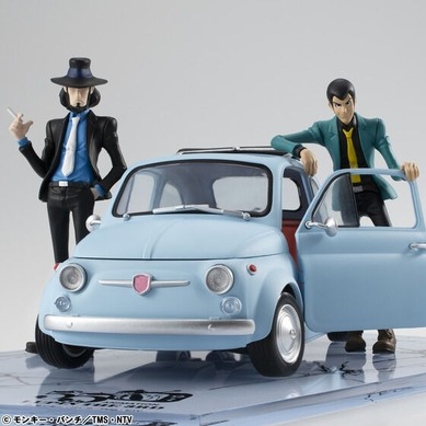 ルパン三世」アイスブルーな“ルパンの愛車”が立体化！ルパン＆次元も