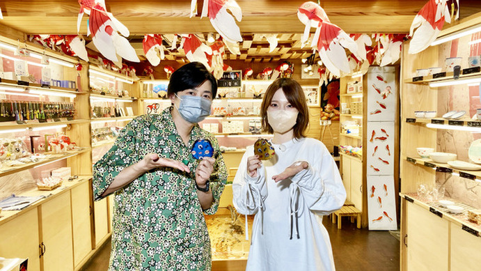 下野紘＆内田真礼が浅草をぶらり旅♪ 縁日ゲームでお祭り気分「声優と