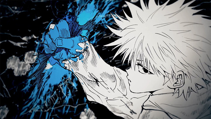 HUNTER×HUNTER セル画 背景 ゴン キルア クラピカ HUNTER×HUNTER セル