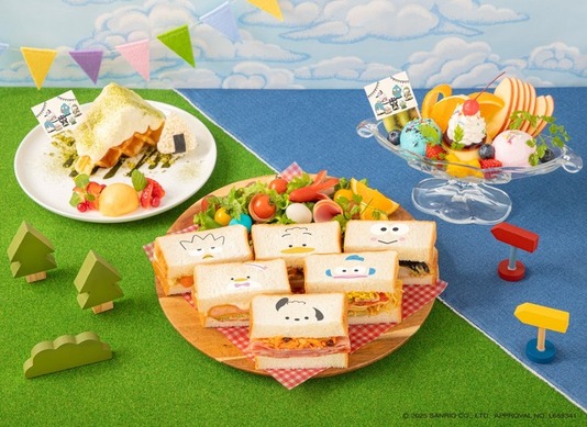 サンリオ」はぴだんぶいの結成5周年をお祝い♪ ピクニックメニューを
