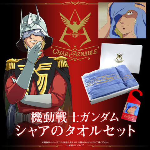 機動戦士ガンダム　シャアのタオルセット
