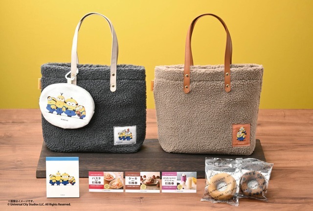 「＜ミニオンズ＞ カフェ・ド・クリ エ ハッピーバッグ」4,980 円（税込）（C）Universal City Studios LLC. All Righets Reserved.
