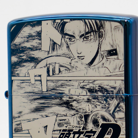 『頭文字D』「特別仕様ZIPPO 30周年記念モデル」ブルーチタン版