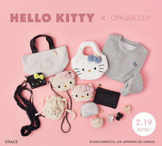 【HELLO KITTY× OPAQUE.CLIP】