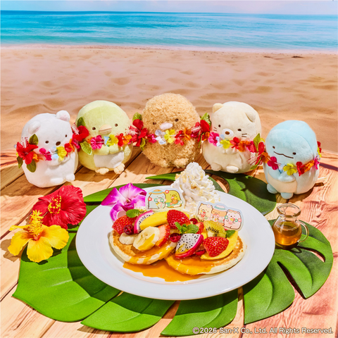 「すみっコぐらし×アロハテーブル」すみっコぐらしのトロピカルパンケーキ（イメージ）