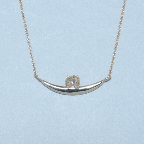 10K HELLO KITTY Moon Luckネックレス