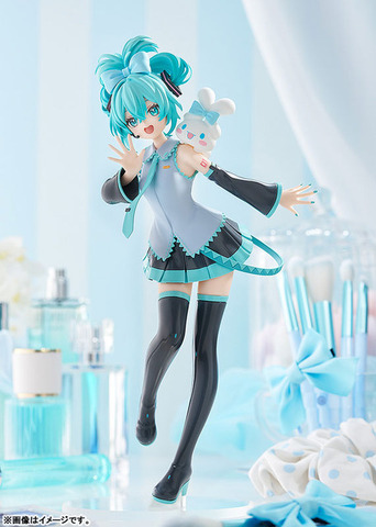 「POP UP PARADE 初音ミク×シナモロール 初音ミク シナモロールコラボVer. L size 完成品フィギュア」