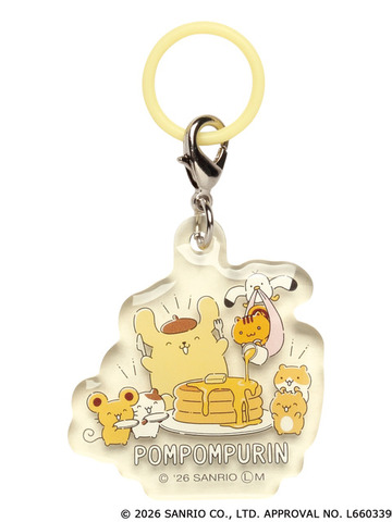 「ポムポムプリン　ぼくの一日♪クリアチャーム 」