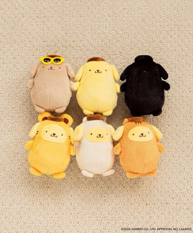 LOWRYS FARM「ポムポムプリン」コラボ　「【ポムポムプリン】ヌイキーホルダー」全6色