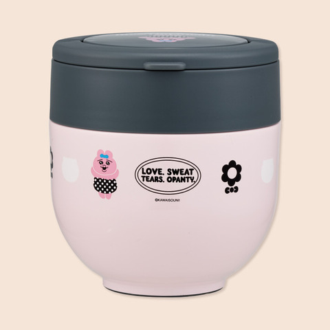 おぱんちゅうさぎ」折りたたみハンドル付保温ランチジャー