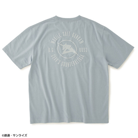 STRICT-G『機動戦士ガンダム 逆襲のシャア』ロゴマーク刺繍Tシャツ アムロ・レイ【再販売：10月お届け】