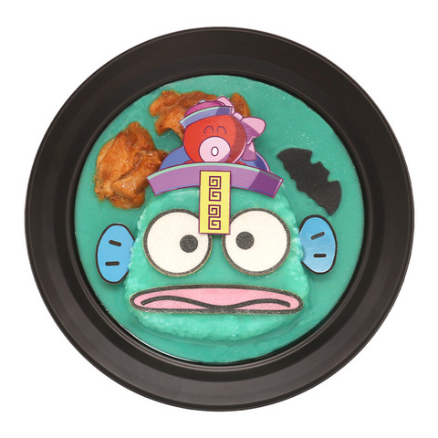 ハンギョドンのお札がアルゾ！タンドリーチキンブルーカレー