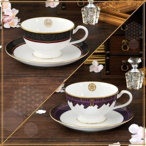 「刀剣乱舞-ONLINE-×Noritake　ティーカップ＆ソーサーセット」9,980円（税込）(C)2015 EXNOA LLC/Nitroplus