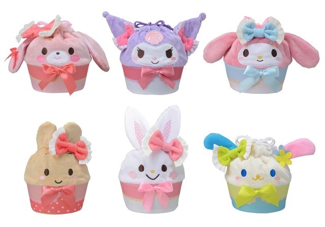 『サンリオ　Pyon Pyon Pyon!!』限定プライズ　ぬいぐるみ巾着　全６種（C） 2022 SANRIO CO., LTD. APPROVAL NO. L635922