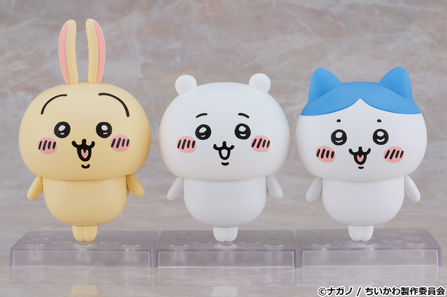 「ねんどろいど ちいかわ」「ねんどろいど ハチワレ」「ねんどろいど うさぎ」各5,800円（税込）（C）ナガノ / ちいかわ製作委員会