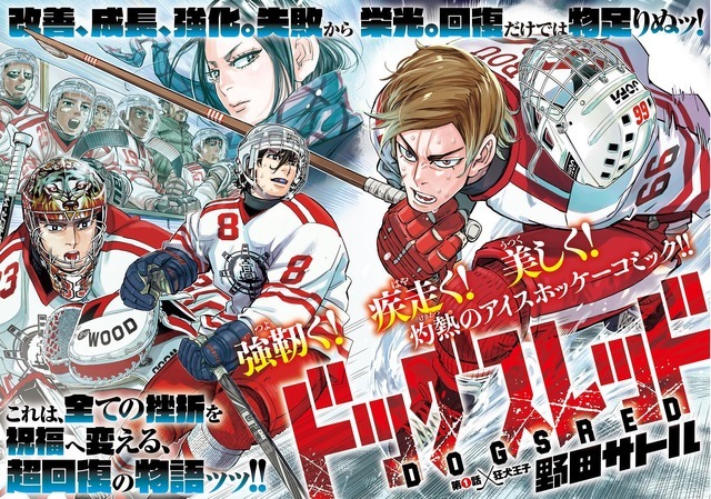 YJ35 号掲載︓『ドッグスレッド』巻頭カラー（２～３ページ目）（C）野田サトル／集英社
