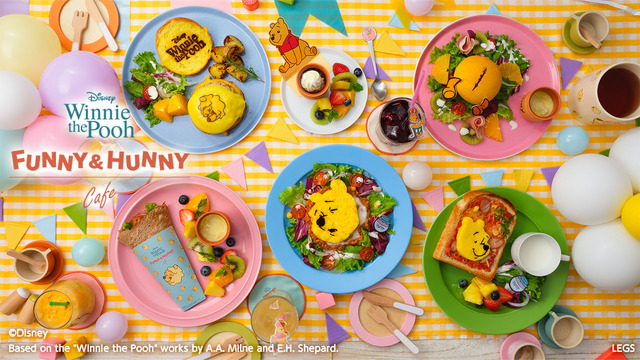 「くまのプーさん」FUNNY & HUNNY OH MY CAFE（C）Disney. Based on the 