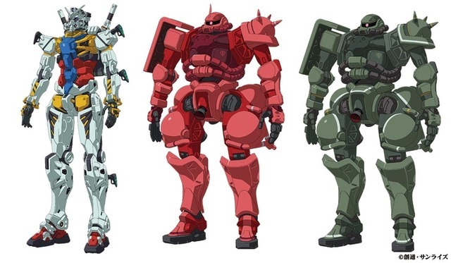 『機動戦士 Gundam GQuuuuuuX -Beginning-』赤いガンダムをはじめとするMS（C）創通・サンライズ