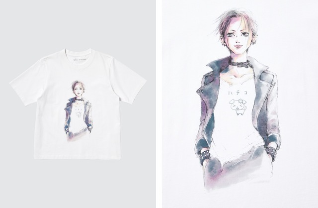 矢沢あい×ユニクログラフィックTシャツブランド「UT」コラボデザイン