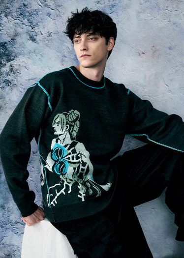 ジョジョ」徐倫と承太郎の親子カーディガンや、ドッピオの「とうお