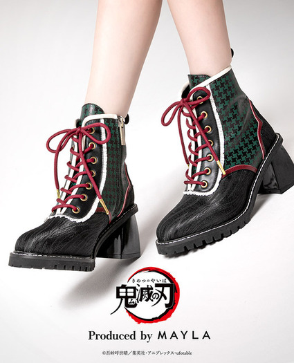 Mayla 鬼滅の刃 アイコニックシューズオブジェブーツ　宇髄天元　size40 鬼滅の刃」炭治郎や義勇、しのぶたちをイメージ♪カジュアルな装いにも