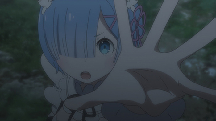目の前で起きた出来事に言葉を失うスバルとレム Tvアニメ Re ゼロから始める異世界生活 第1期新編集版第話 第21話のあらすじを紹介 10枚目の写真 画像 超 アニメディア