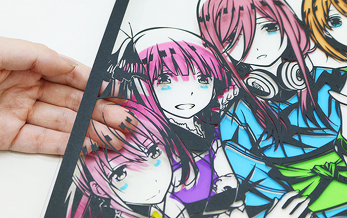 五つ子たちの日常を 5人の色 に重ねて切り絵で表現 五等分の花嫁 のカラー切り絵が数量限定で発売 8枚目の写真 画像 超 アニメディア