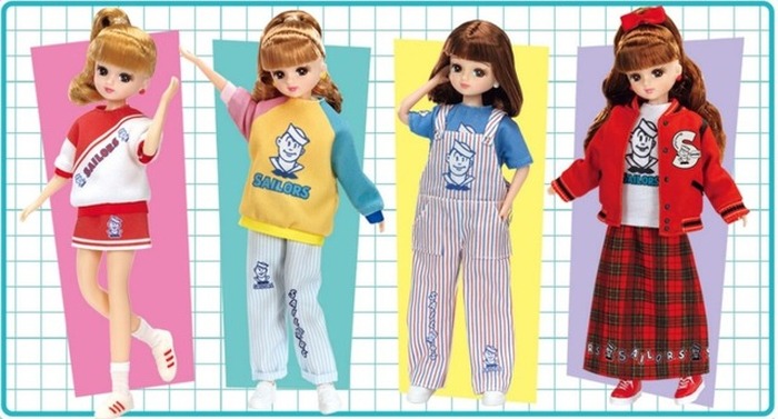 レトロかわいい爆発♪ 「リカちゃん」がセーラーズとコラボ！ セブン
