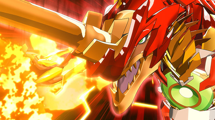 伝説の戦士であるドラゴノイドマキシマスに変化したドラゴがチコを追い込むが Tvアニメ 爆丸バトルプラネット 第50話あらすじと場面カットを紹介 3枚目の写真 画像 超 アニメディア