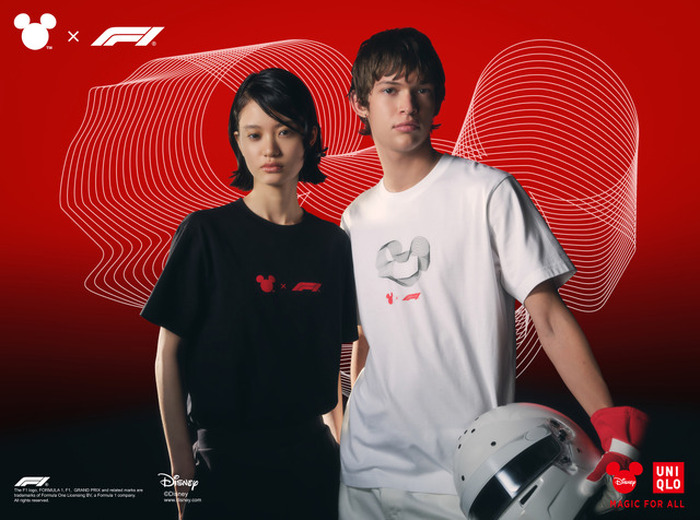 F1×ディズニー コラボ Tシャツ セットDisney Mickey ディズニーとF1、ユニクロがコラボ♪ ミッキーのモチーフやレース開催