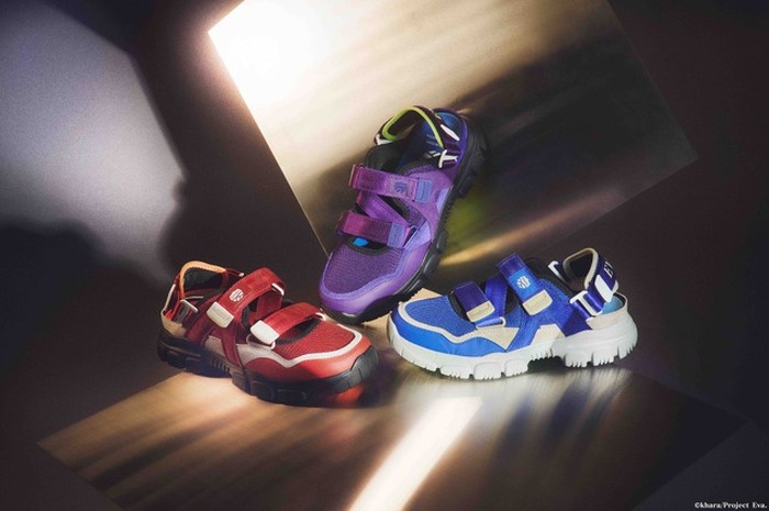 エヴァ」零号機、初号機、弐号機をイメージ！スニーカーの安定感