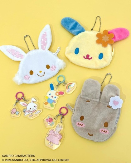 ウサハナのお顔ポーチが超キュート♪ 「サンリオ」春の“イースター”を